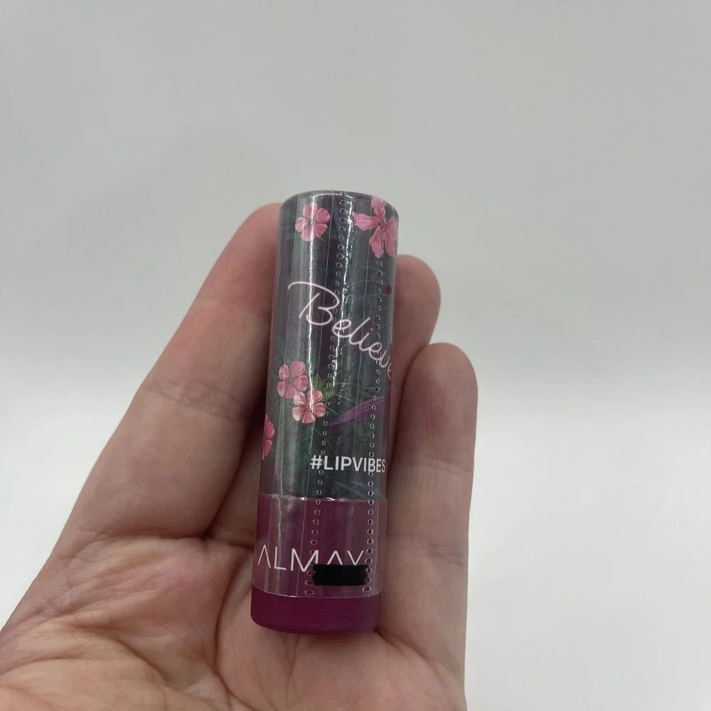 Almay Lip Vibes Lipstick with Vitamin E Oil & Shea Butter, 280 Believe,  0.14 Oz